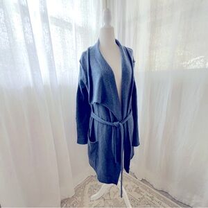 Nordstrom Cashmere Asymmetrical Neckline Sweater/ Robe like new. S/M